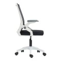 Penza office chair pakoworld white - mesh black 48x58x92-102cm