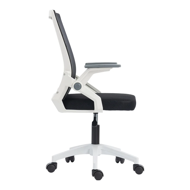 Penza office chair pakoworld white - mesh black 48x58x92-102cm