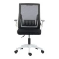 Penza office chair pakoworld white - mesh black 48x58x92-102cm