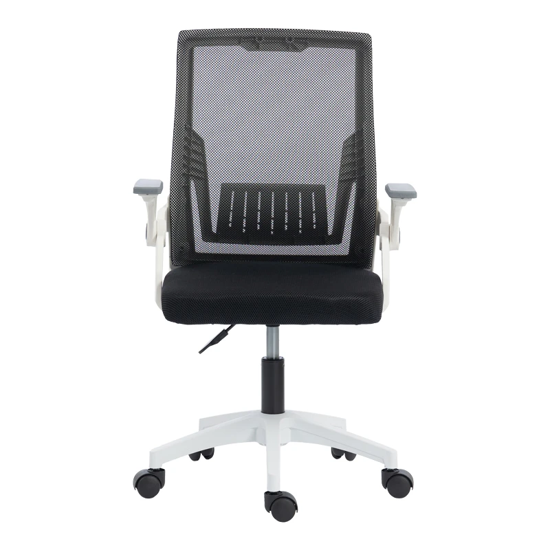 Penza office chair pakoworld white - mesh black 48x58x92-102cm