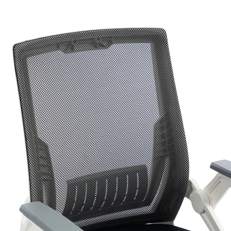 Penza office chair pakoworld white - mesh black 48x58x92-102cm