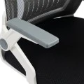 Penza office chair pakoworld white - mesh black 48x58x92-102cm