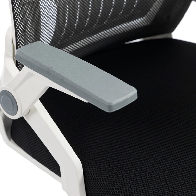 Penza office chair pakoworld white - mesh black 48x58x92-102cm