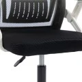 Penza office chair pakoworld white - mesh black 48x58x92-102cm