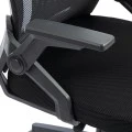 Καρέκλα γραφείου εργασίας Penza pakoworld mesh χρώμα μαύρο 48x58x92-102εκ