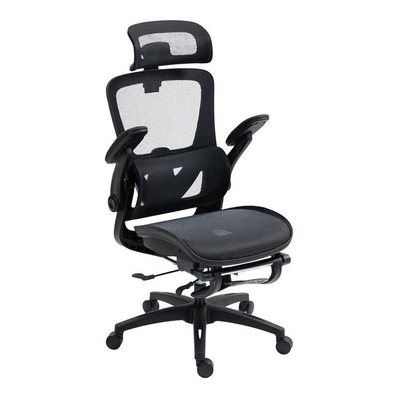 Work chair manager Zenyk pakoworld mesh black 63x70x126cm