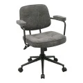 Office chair Leberta pakoworld anthracite fabric 64x63.5x86-96cm