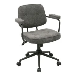 Office chair Leberta pakoworld anthracite fabric 64x63.5x86-96cm