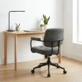 Office chair Leberta pakoworld anthracite fabric 64x63.5x86-96cm