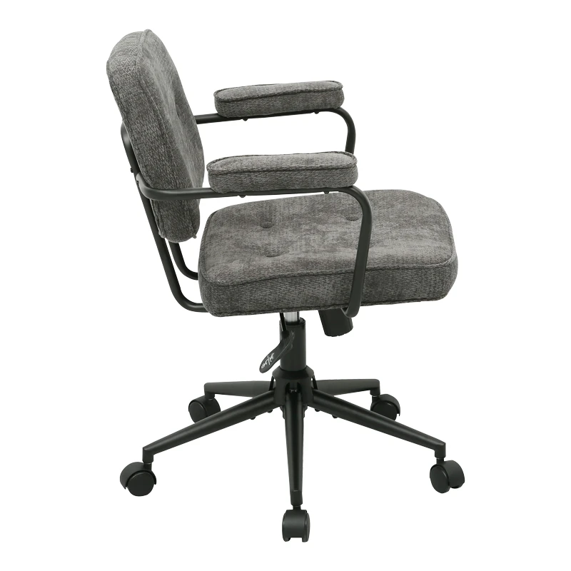 Office chair Leberta pakoworld anthracite fabric 64x63.5x86-96cm