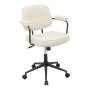 Office chair Leberta pakoworld beige fabric 64x63.5x86-96cm