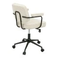 Office chair Leberta pakoworld beige fabric 64x63.5x86-96cm