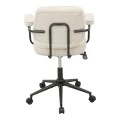 Office chair Leberta pakoworld beige fabric 64x63.5x86-96cm