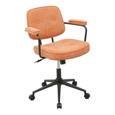 Office chair Leberta pakoworld terracotta fabric 64x63.5x86-96cm