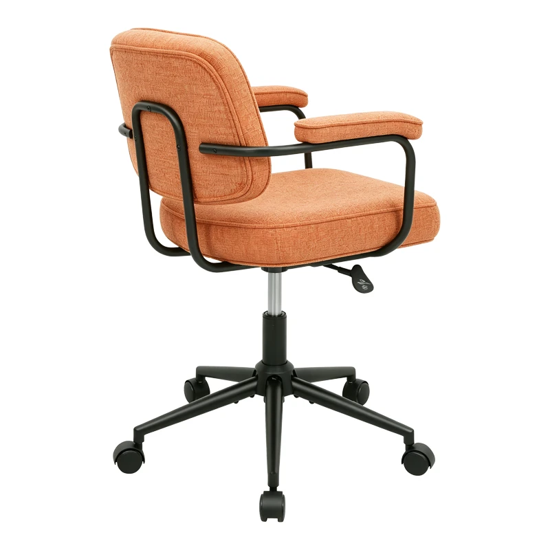 Office chair Leberta pakoworld terracotta fabric 64x63.5x86-96cm