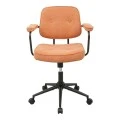 Office chair Leberta pakoworld terracotta fabric 64x63.5x86-96cm