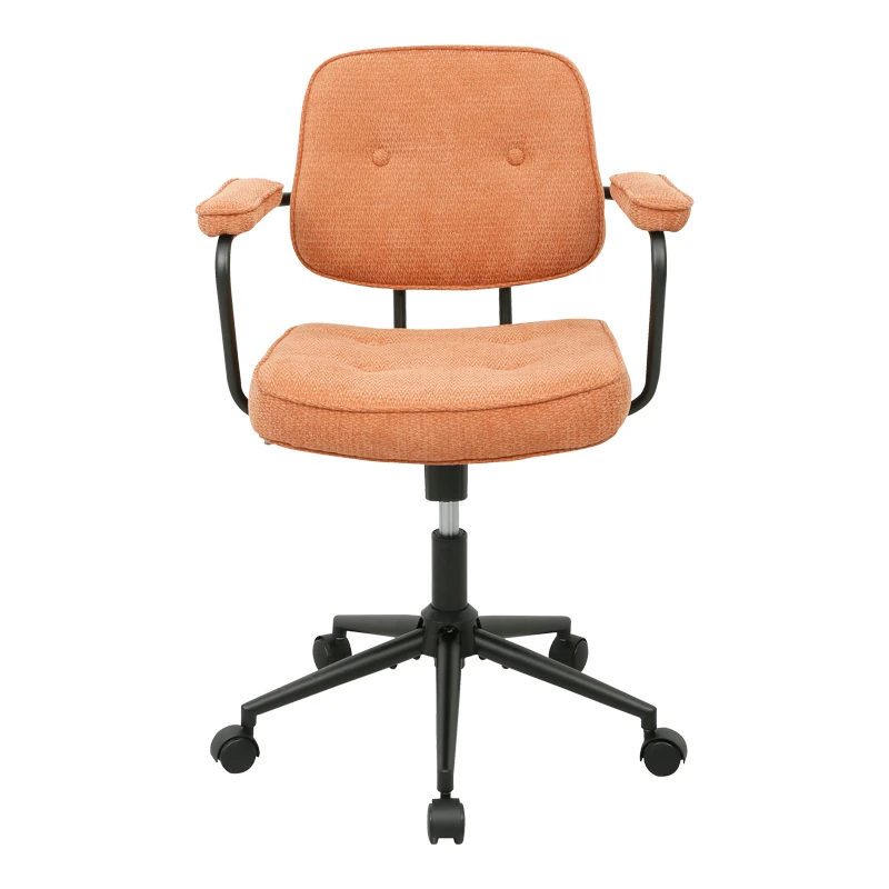 Office chair Leberta pakoworld terracotta fabric 64x63.5x86-96cm