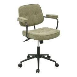 Office chair Leberta pakoworld khaki fabric 64x63.5x86-96cm