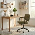 Office chair Leberta pakoworld khaki fabric 64x63.5x86-96cm