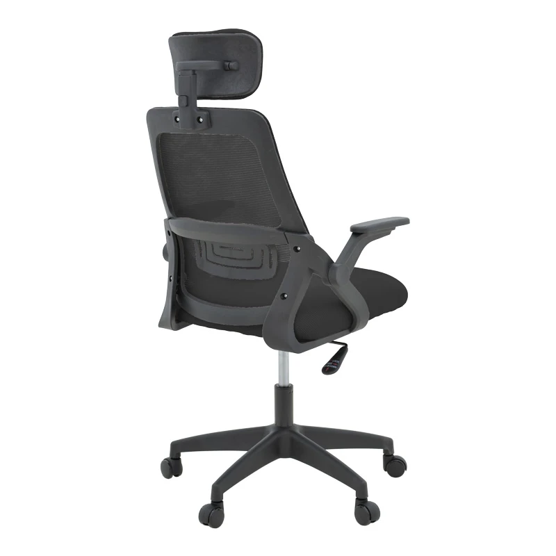 Καρέκλα γραφείου Peja pakoworld mesh ύφασμα μαύρο 58x60x107-117εκ