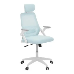 Office chair Peja pakoworld fabric mesh mint-frame white 58x60x107-117cm