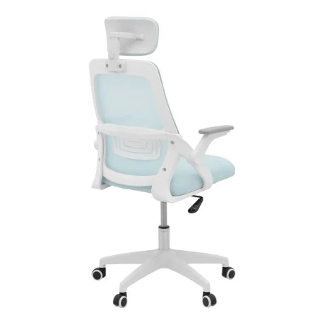 Office chair Peja pakoworld fabric mesh mint-frame white 58x60x107-117cm
