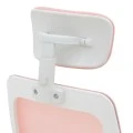 Office chair Peja pakoworld fabric mesh pink-frame white 58x60x107-117cm