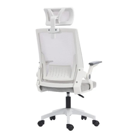 Plymot pakoworld office chair white-mesh grey 48x58x112-122cm