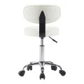 Mafeshi pakoworld pu office-work chair on wheels in white shade 45x44x70-82cm