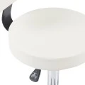 Mafeshi pakoworld pu office-work chair on wheels in white shade 45x44x70-82cm