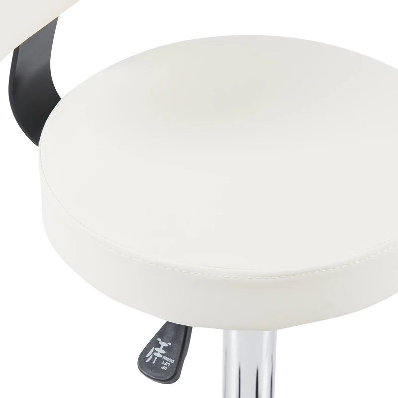 Mafeshi pakoworld pu office-work chair on wheels in white shade 45x44x70-82cm
