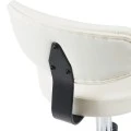 Mafeshi pakoworld pu office-work chair on wheels in white shade 45x44x70-82cm
