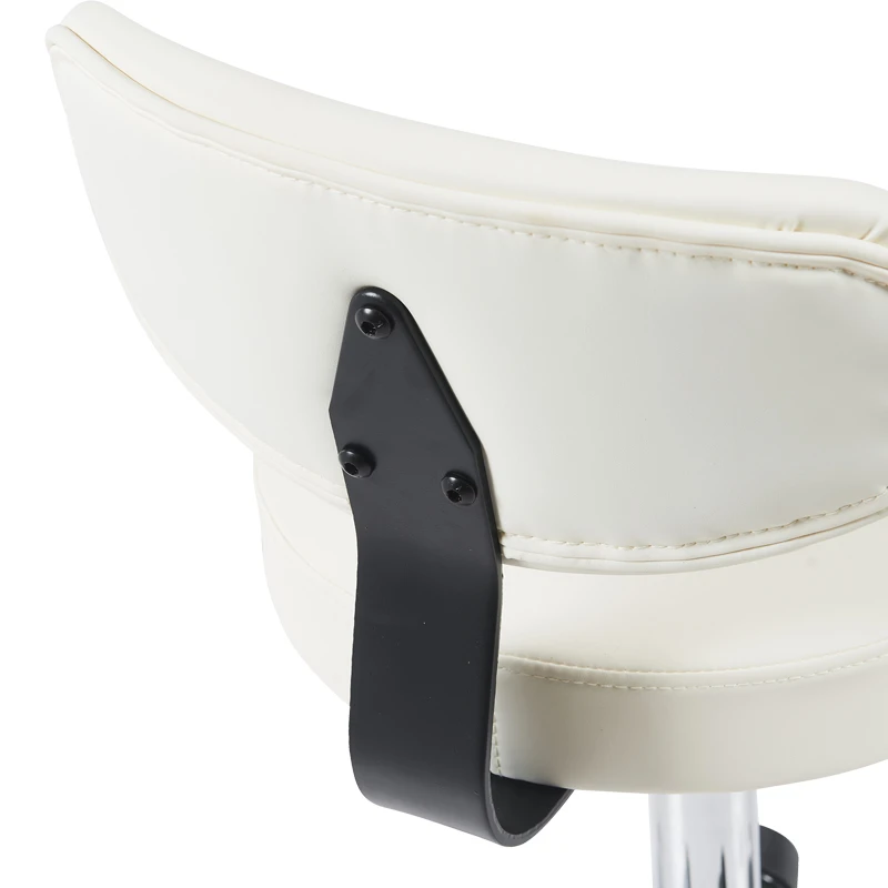 Mafeshi pakoworld pu office-work chair on wheels in white shade 45x44x70-82cm