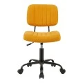 Office chair Warra pakoworld fabric in yellow shade 50x52x76-86cm