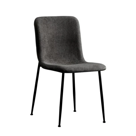 Gratify pakoworld chair anthracite fabric-leg black metal 43x56x83cm