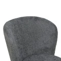 Chair Houlian pakoworld athracite fabric-black metal leg 46x66x89cm