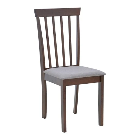 Houston chair pakoworld rubberwood in walnut shade 40x49x94cm