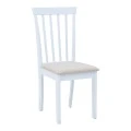 Houston chair pakoworld in white shade 40x49x94cm