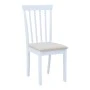 Houston chair pakoworld rubberwood in white shade 40x49x94cm