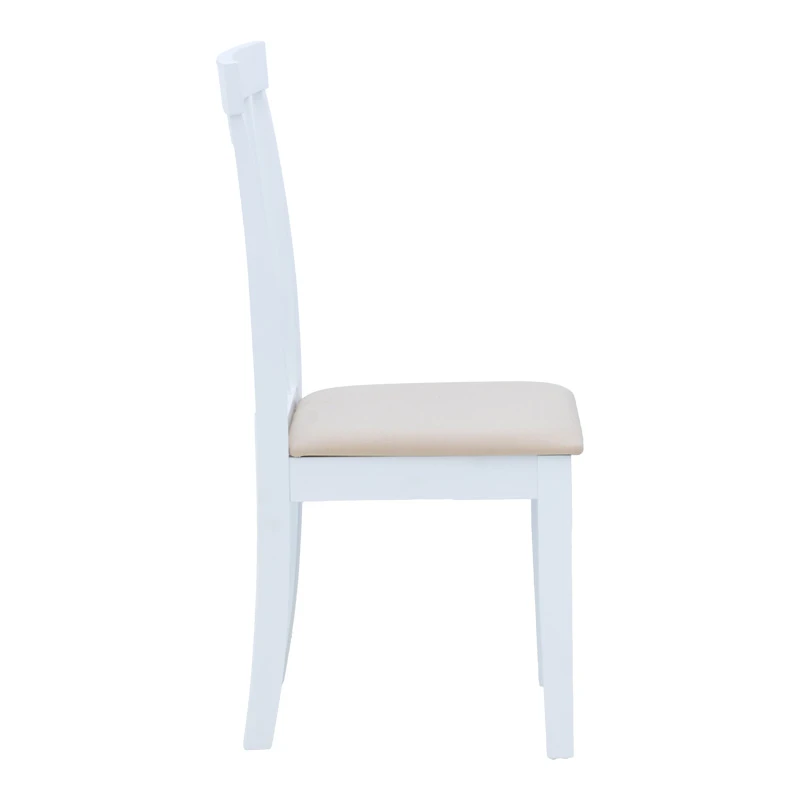 Houston chair pakoworld in white shade 40x49x94cm