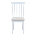 Houston chair pakoworld in white shade 40x49x94cm