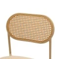 James chair pakoworld pe rattan fabric beige-metal natural