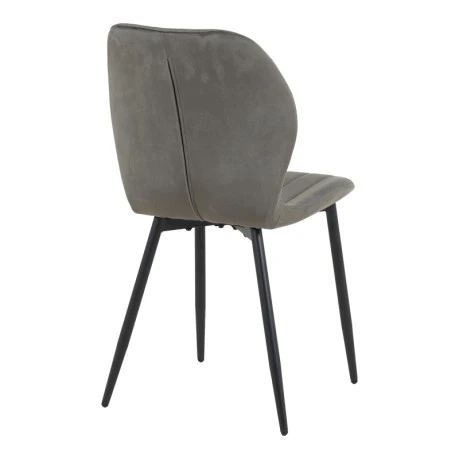 Jelour pakoworld velvet chair in anthracite shade 46.5x60x84cm