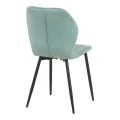 Jelour pakoworld velvet chair in pistachio shade 46.5x60x84cm