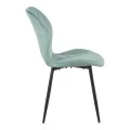 Jelour pakoworld velvet chair in pistachio shade 46.5x60x84cm