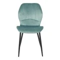 Jelour pakoworld velvet chair in pistachio shade 46.5x60x84cm