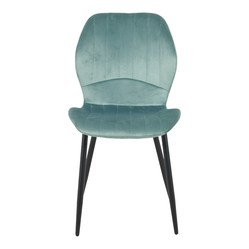 Jelour pakoworld velvet chair in pistachio shade 46.5x60x84cm