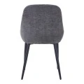 Larissia pakoworld chair anthracite fabric-black metal leg 53x59x89cm