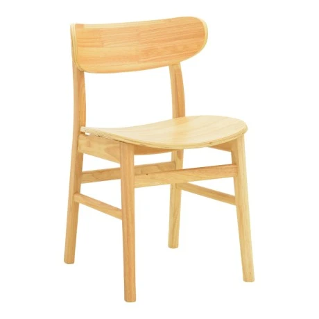 Lumnia chair pakoworld rubberwood in natural shade 46x50x76cm