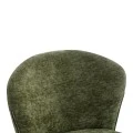 Chair Mercy pakoworld olive green fabric with black metal leg 57x60.5x79cm